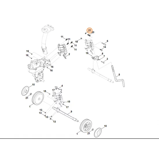 STIHL Glebogryzarka spalinowa MH445.0 Pierścień zaciskowy 7 9991 003 0647